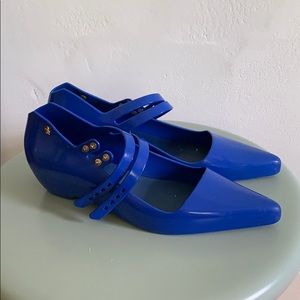 Karl Lagerfeld x Melissa blue scented jelly shoes